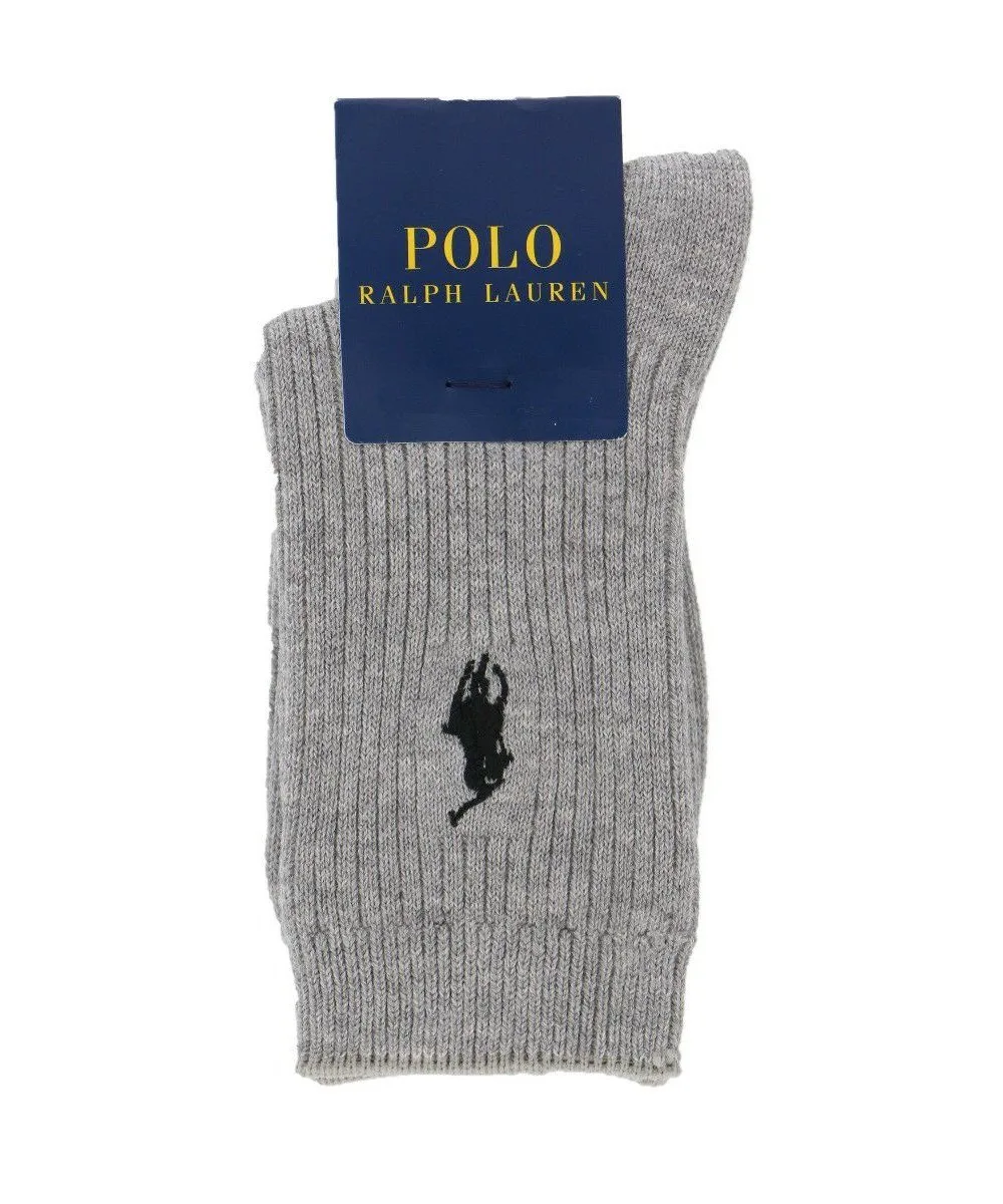Детские ребристые носки POLO One Point Polo Ralph Lauren, 95. Gray — фото 2