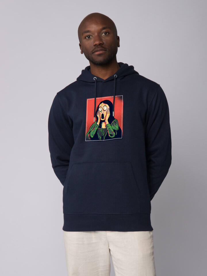 

Толстовка wat Apparel Sweatshirt Mona Lisa Scream, темно-синий