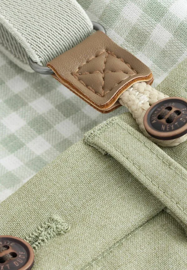 Комбинезон стандартного кроя Next, Sage Green Gingham — фото 2