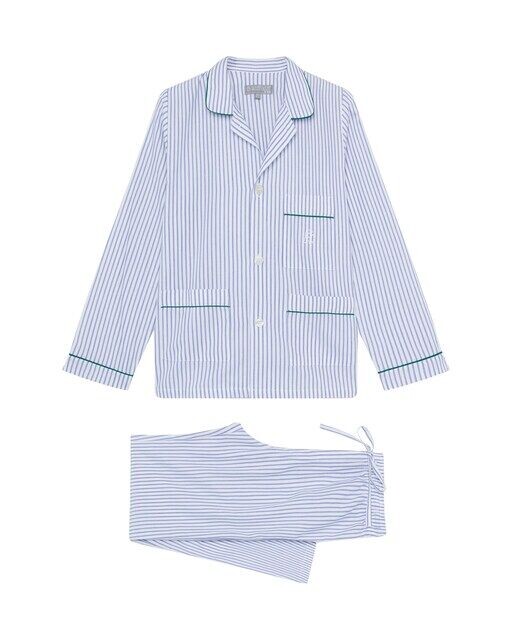 

Длинная детская хлопковая пижама с полосками Kiff-Kiff, белый