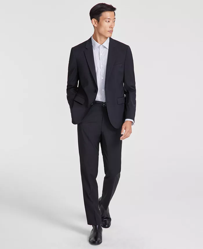 

Мужской современный костюм из шерстяной смеси Hugo Boss