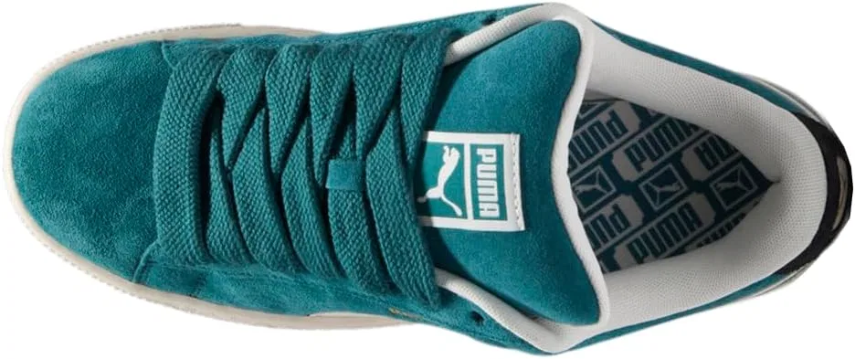 Мужские зеленые замшевые кроссовки PUMA XL на шнуровке, повседневная обувь — фото 4