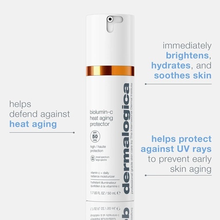 Ежедневный увлажняющий крем для лица Biolumin-C Heat Aging Protector SPF 50 — фото 2