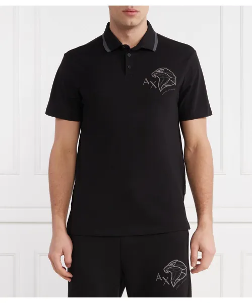 

Футболка поло Regular fit Armani Exchange, черный