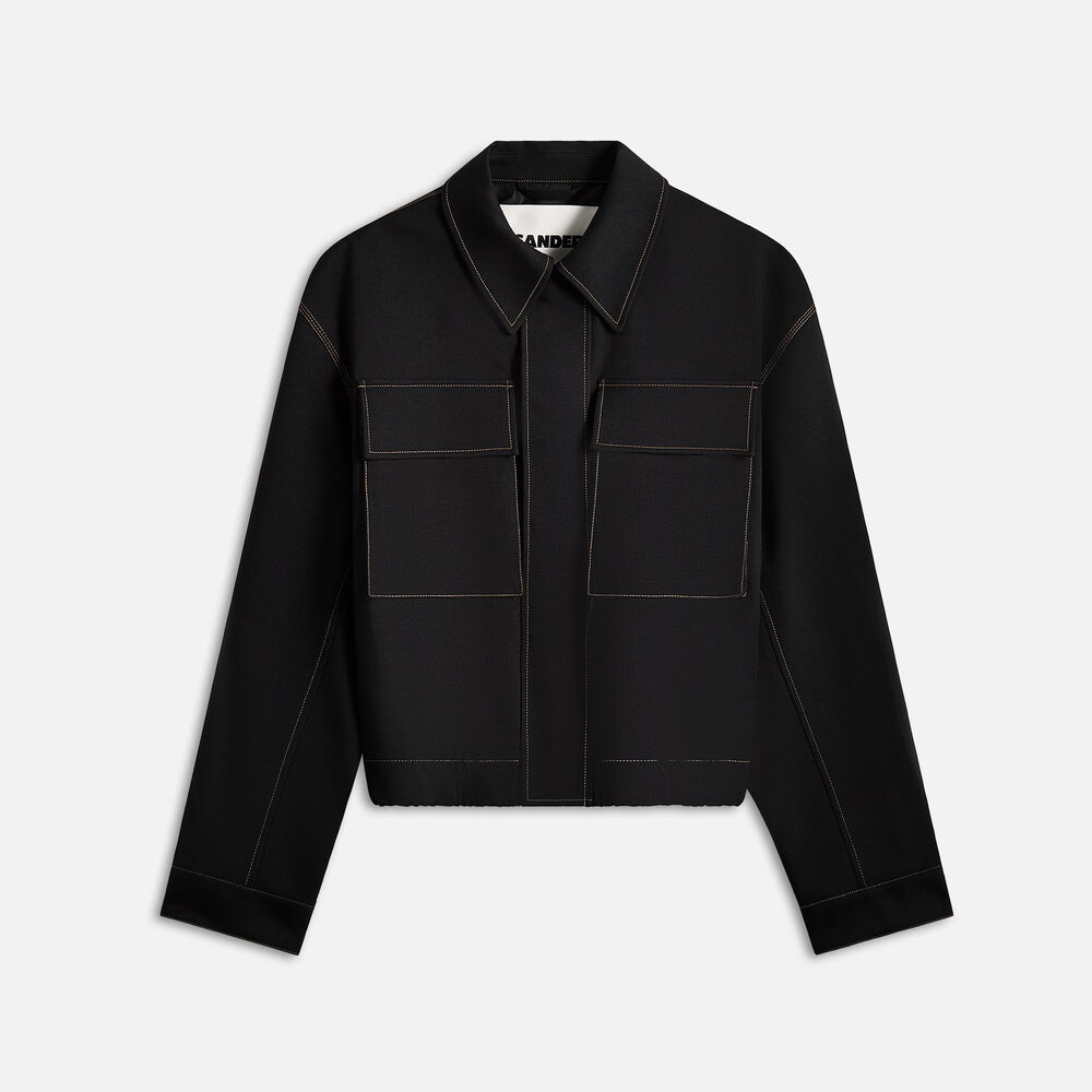 

Куртка Jil Sander Recycled Polyester Gabardine Blouson, черный