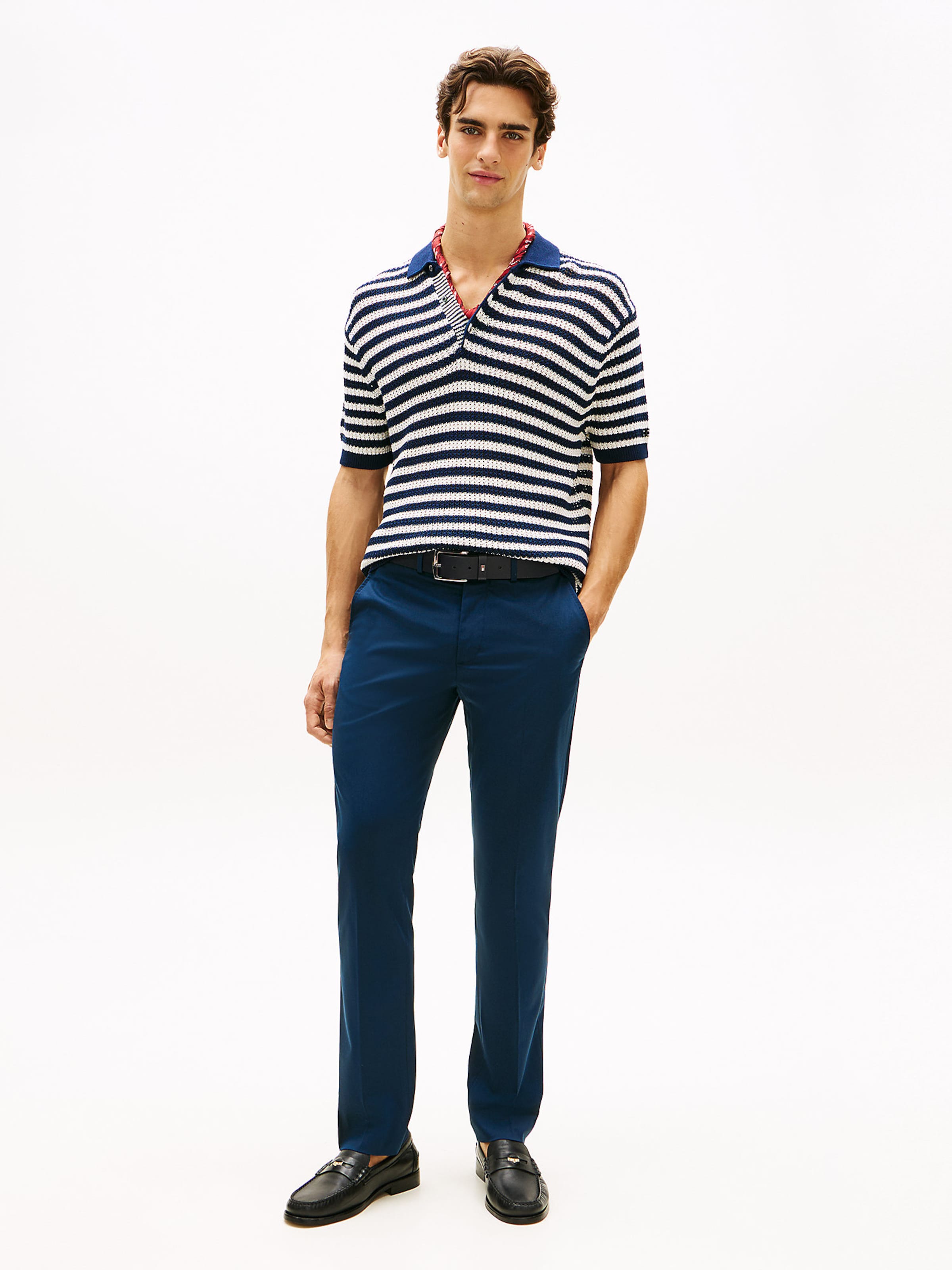 TOMMY HILFIGER Брюки чинос Regular 'Denton' в цвете Navy — фото 3
