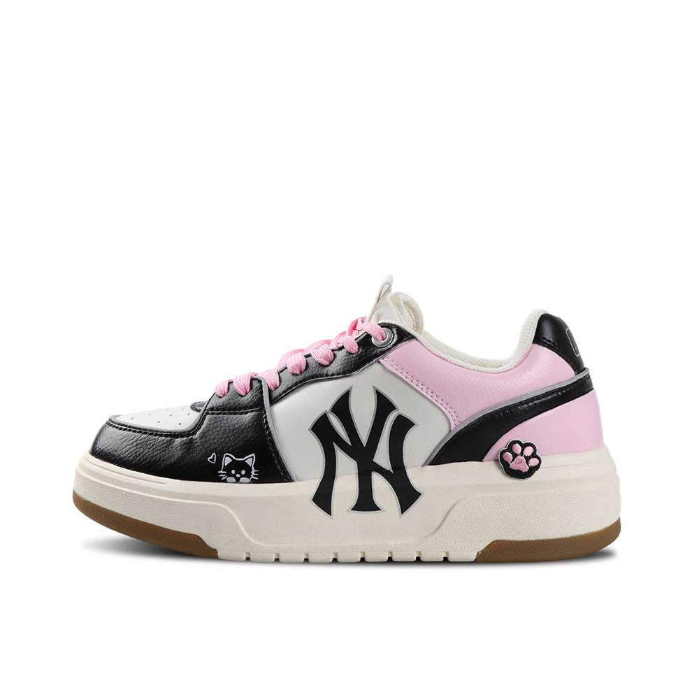 

Кроссовки MLB Chunky Liner Skateboarding Shoes Women's Low-top Black/pink, розовый