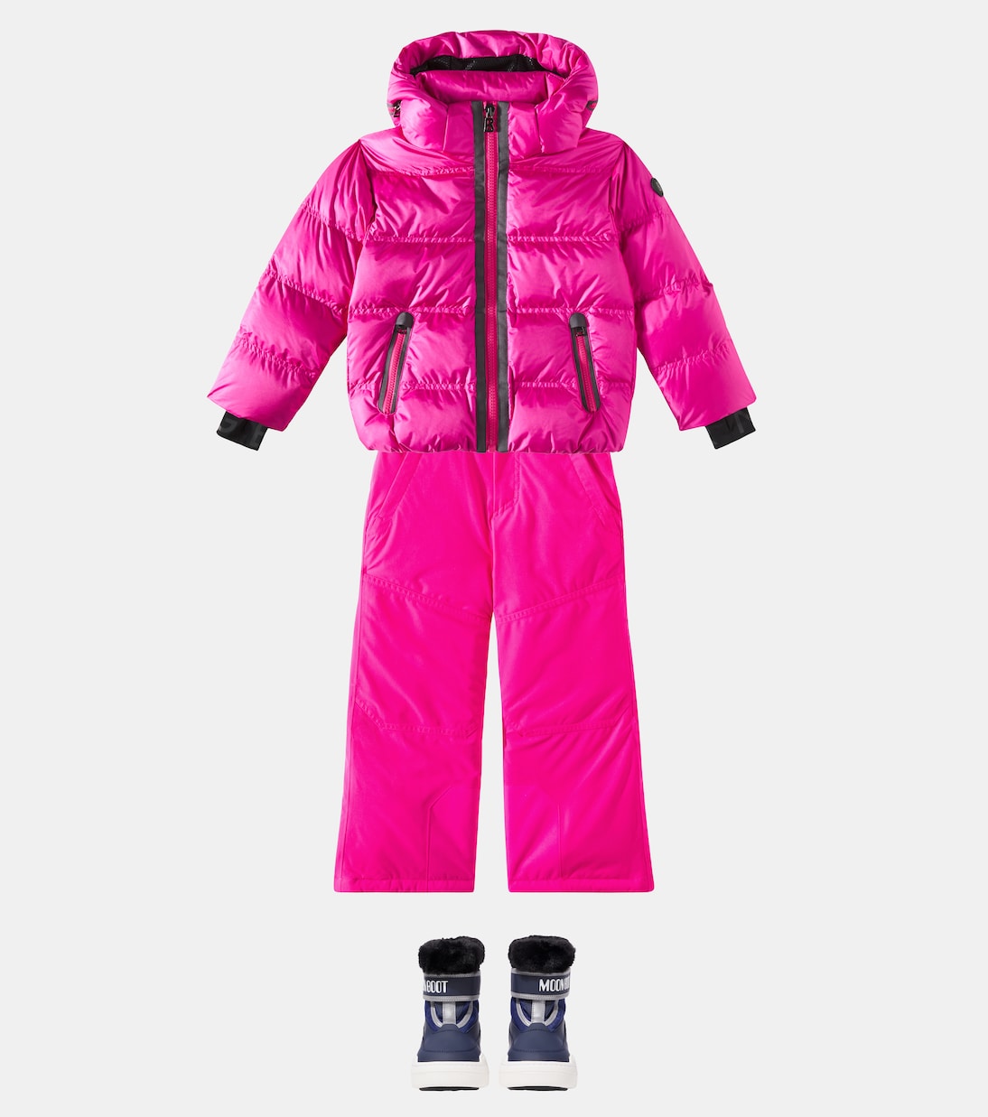 Детские зимние ботинки Junior Park Strap с отделкой из искусственного меха Moon Boot Kids, синий — фото 2