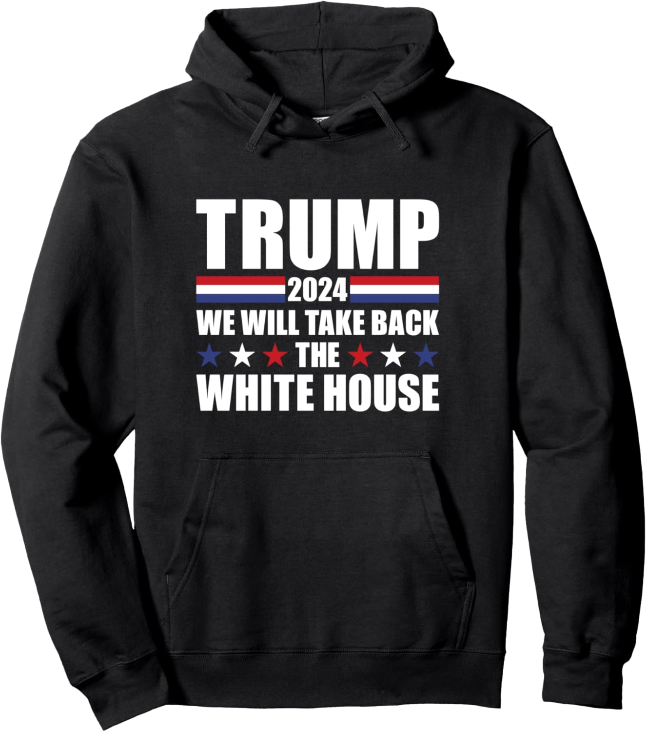 

Толстовка с американским флагом «Трамп 2024. Мы вернем Белый дом» We'Re Taking Back The White House. Trump 2024