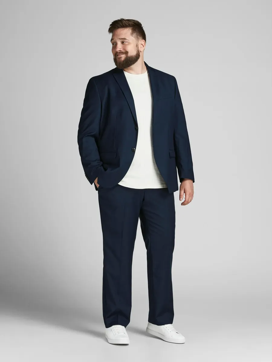 

Костюм Jack & Jones PlusSize "JPRFRANCO SUIT NOOS PLS" (2 предмета), облегающий крой, синий