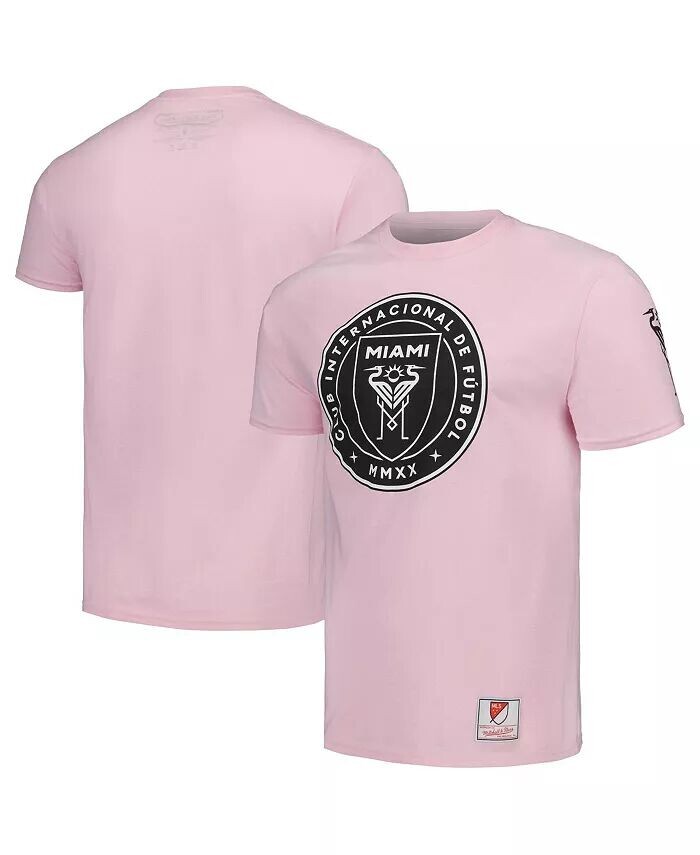 

Мужская розовая футболка Inter Miami CF Team Trio Lockup Mitchell & Ness