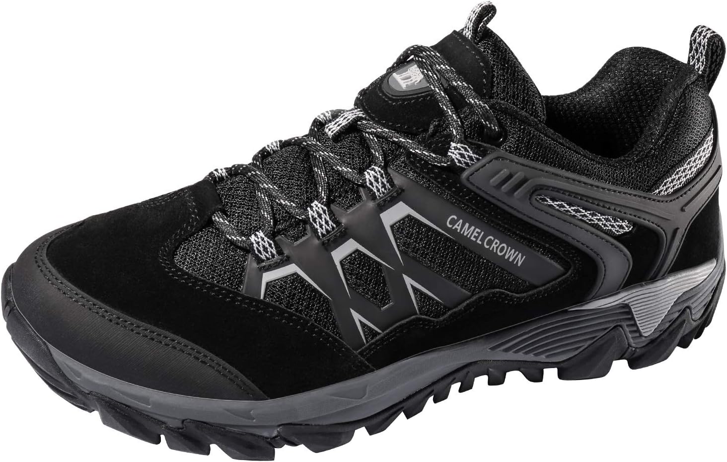 

Мужские походные кроссовки CAMEL CROWN, дышащие, с нескользящей подошвой, легкие, низкие, для походов, трекинга и прогулок на открытом воздухе, черный