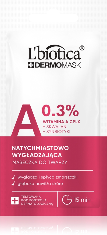 

Dermomask - 0,3% маска для лица, разглаживающая морщины L’Biotica, 8 мл