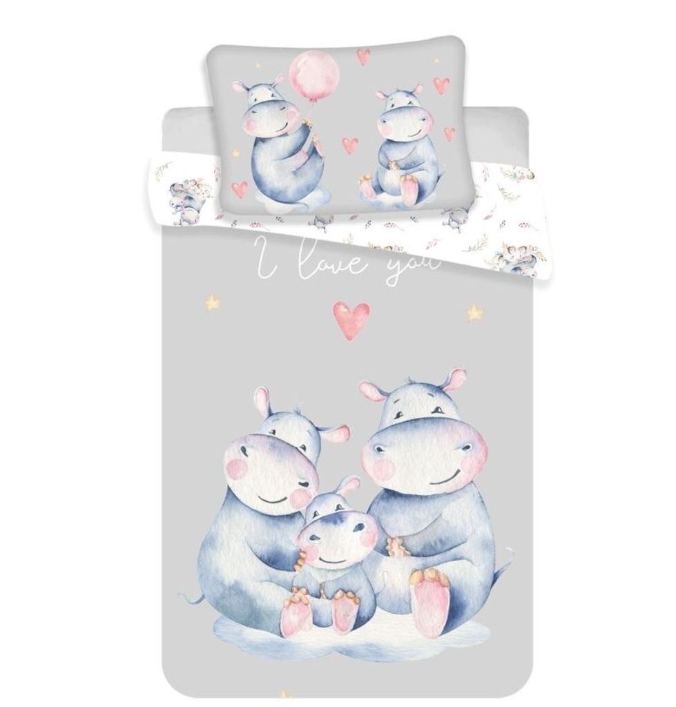 

Детское постельное белье Hippos бегемот 100х135 см Sweet Home