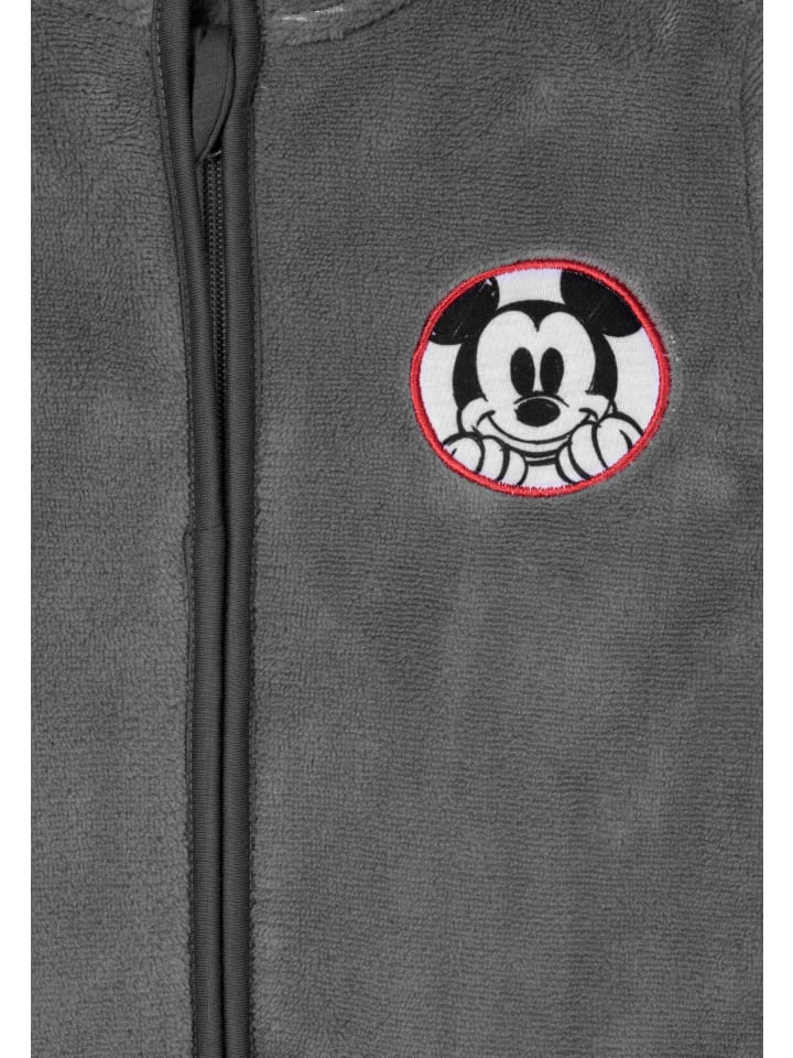 Комбинезон-комбинезон с капюшоном и принтом Микки Мауса от Disney серого цвета Disney — фото 3