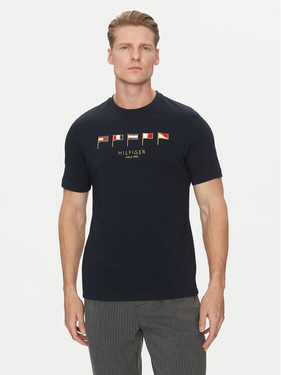 

Футболка обычного кроя Multi Flags MW0MW38616 Tommy Hilfiger, синий