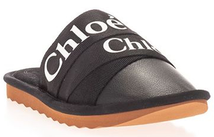 Chloe Сланцы на резиновой подошве женские черные Chloé — фото 3