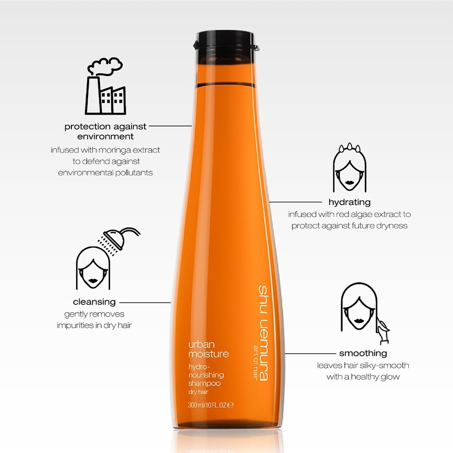 Шампунь Urban Moisture Deep Hydration для сухих волос shu uemura, 10 oz/300 mL — фото 3
