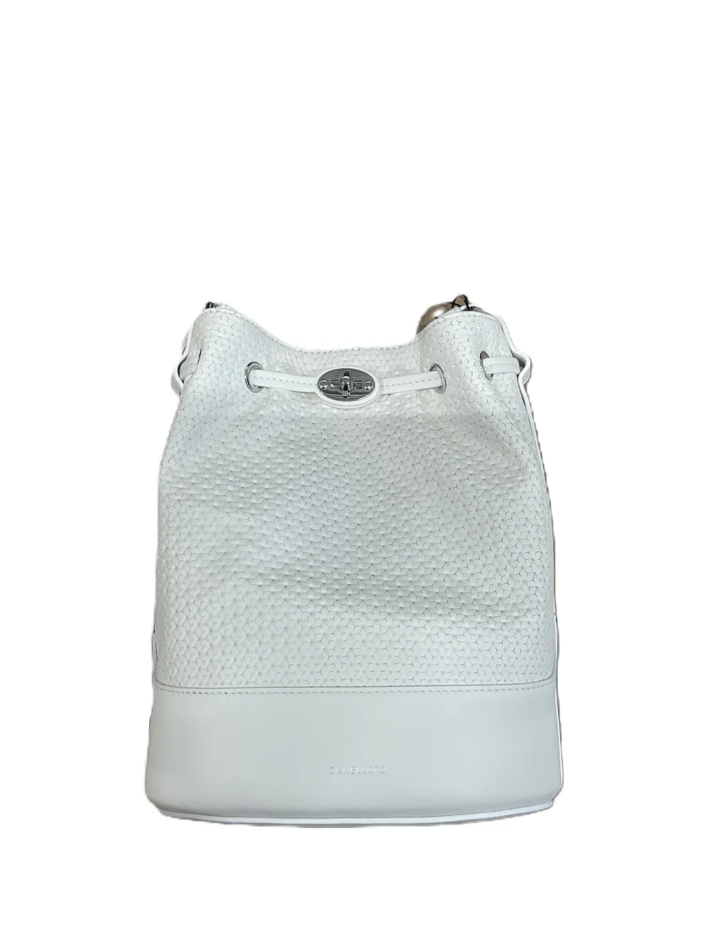 

Маленькая кожаная сумка-ведро monda Zanellato, белый