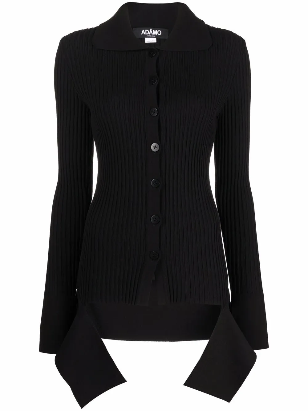 

Кардиган в рубчик Andreādamo, черный