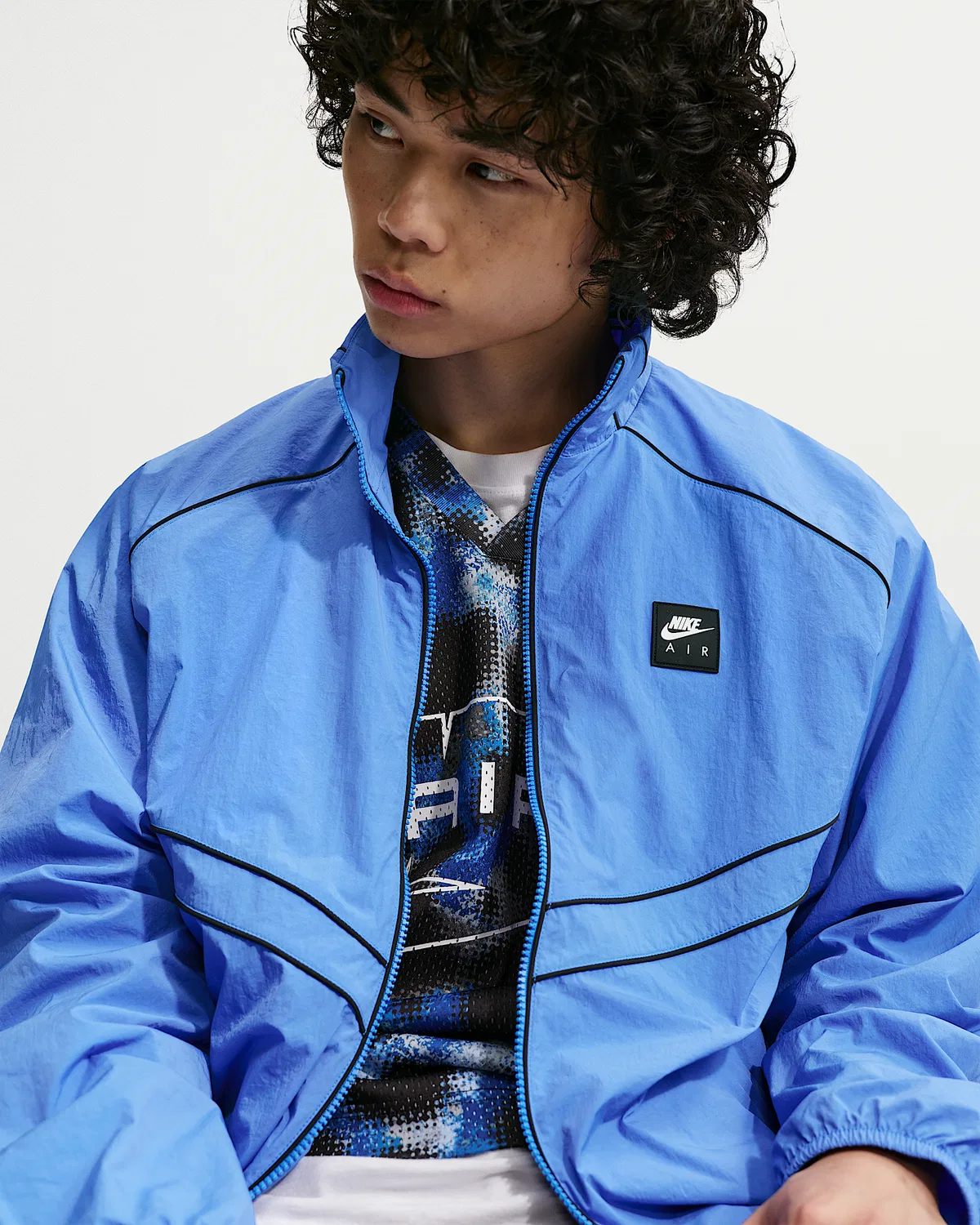 Мужская ветровка Windrunner Nike Air, Blue Crystal — фото 3