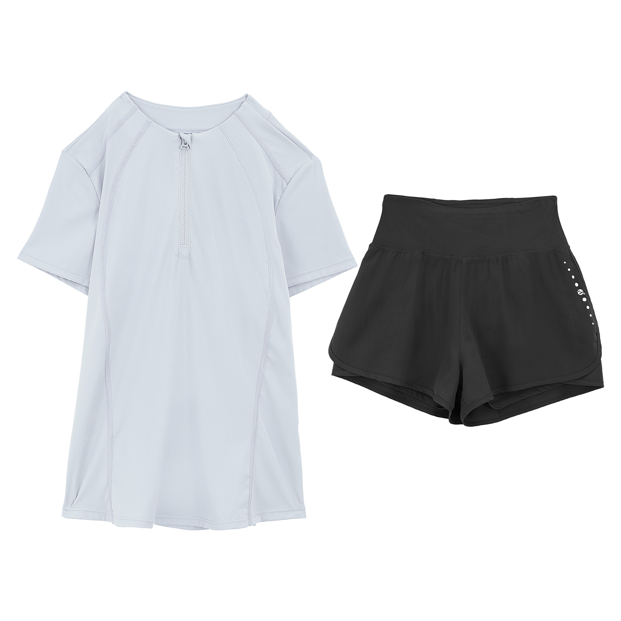 

Сокращенная коллекция повседневных костюмов для женщин: тонкие и короткие Camel, ice sand синий/phantom черный