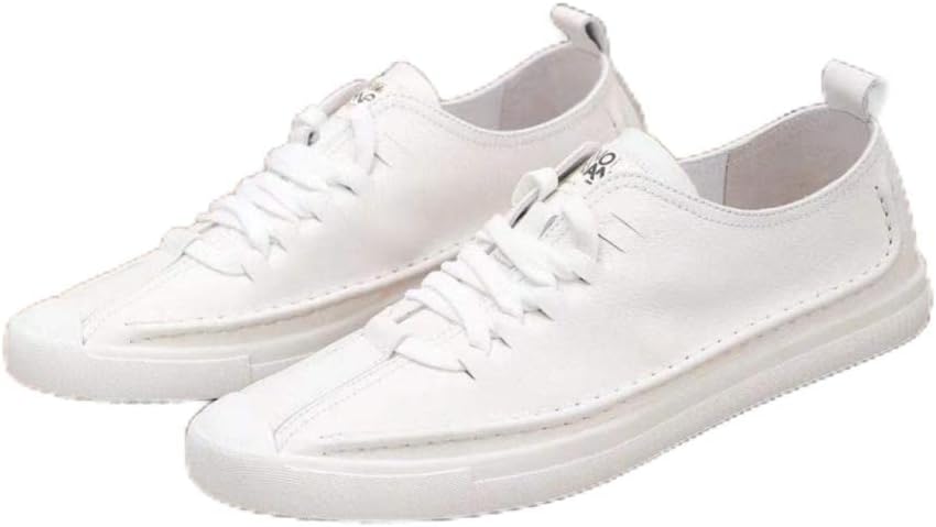 

Мужские слипоны Классические легкие кроссовки из натуральной коровьей кожи Повседневная обувь Mengchengying, белый