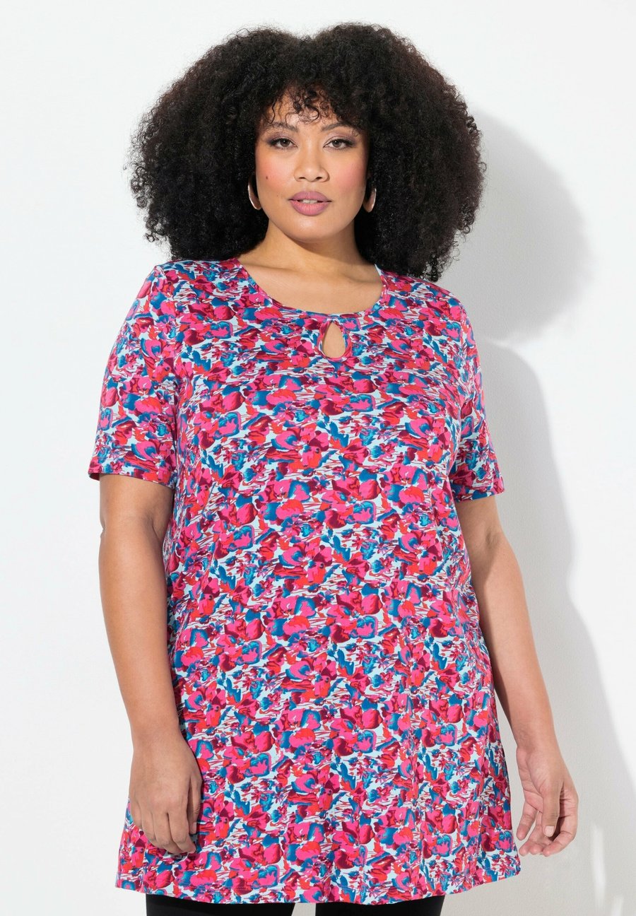 

Футболка Ulla Popken TINY FLORAL EMPIRE , Marine/Dark Blue, Синий, Футболка Ulla Popken TINY FLORAL EMPIRE , Marine/Dark Blue