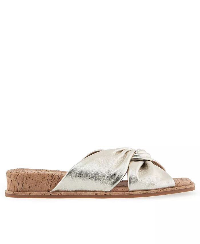 Женские шлепанцы на танкетке Brady с короткими рукавами Aerosoles, желтый — фото 2