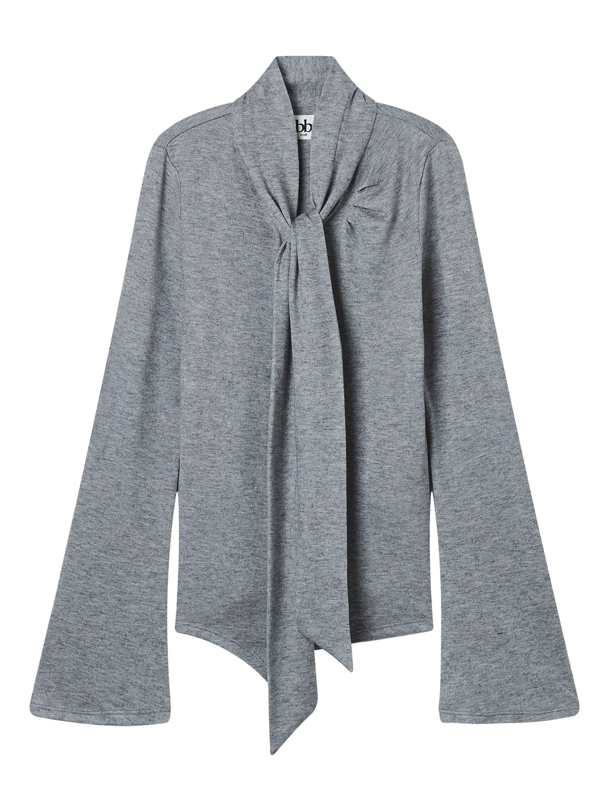 

Расклешенный топ B+Ab, серый