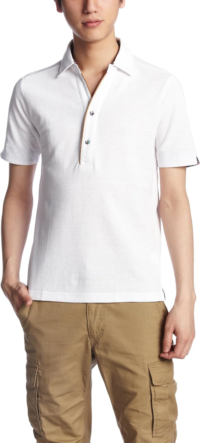 

Футболка-поло из хлопка и льна UNION STATION CLECTIVE, белый