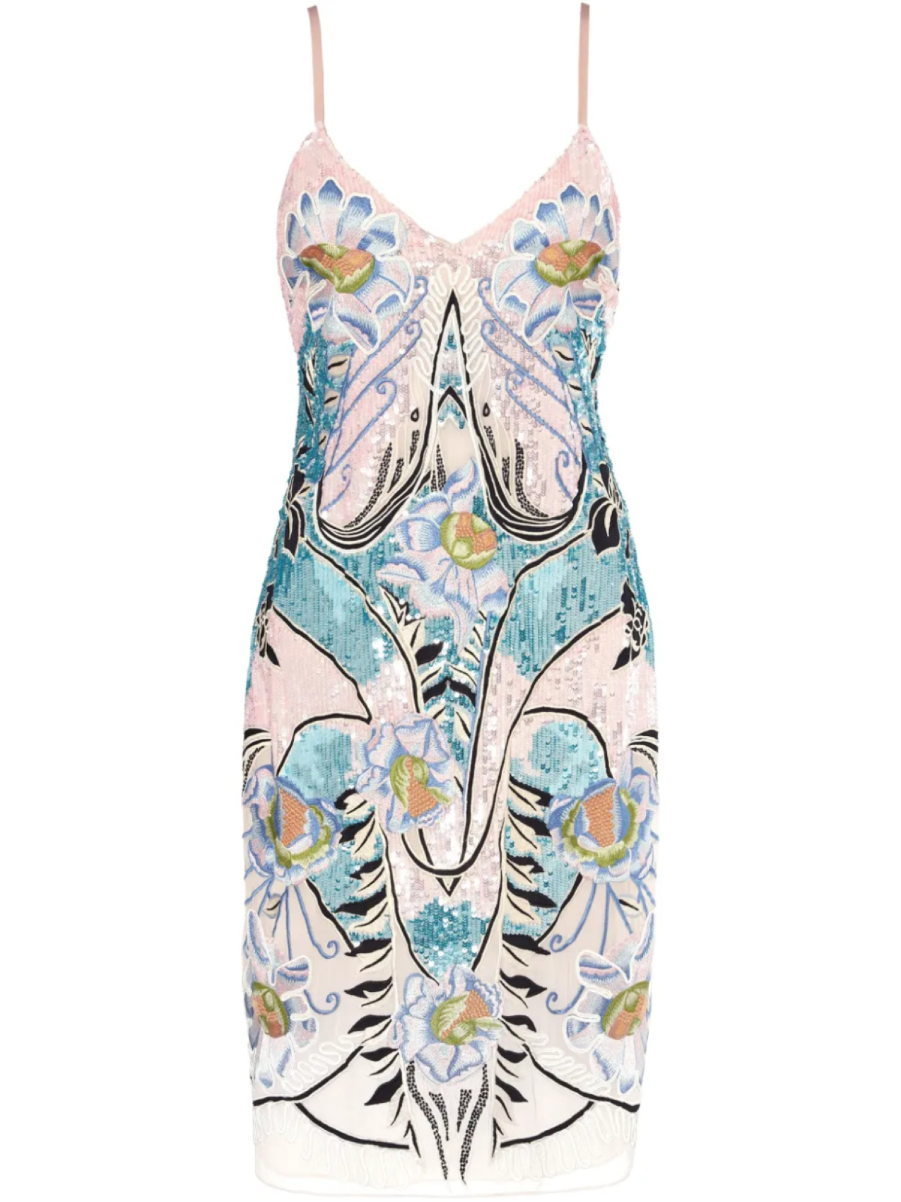 

Temperley London платье мини Gracia, розовый
