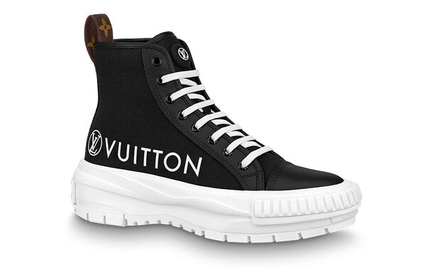 Кроссовки squad platform ankle sneakers 'black' Louis Vuitton, черный — фото 2
