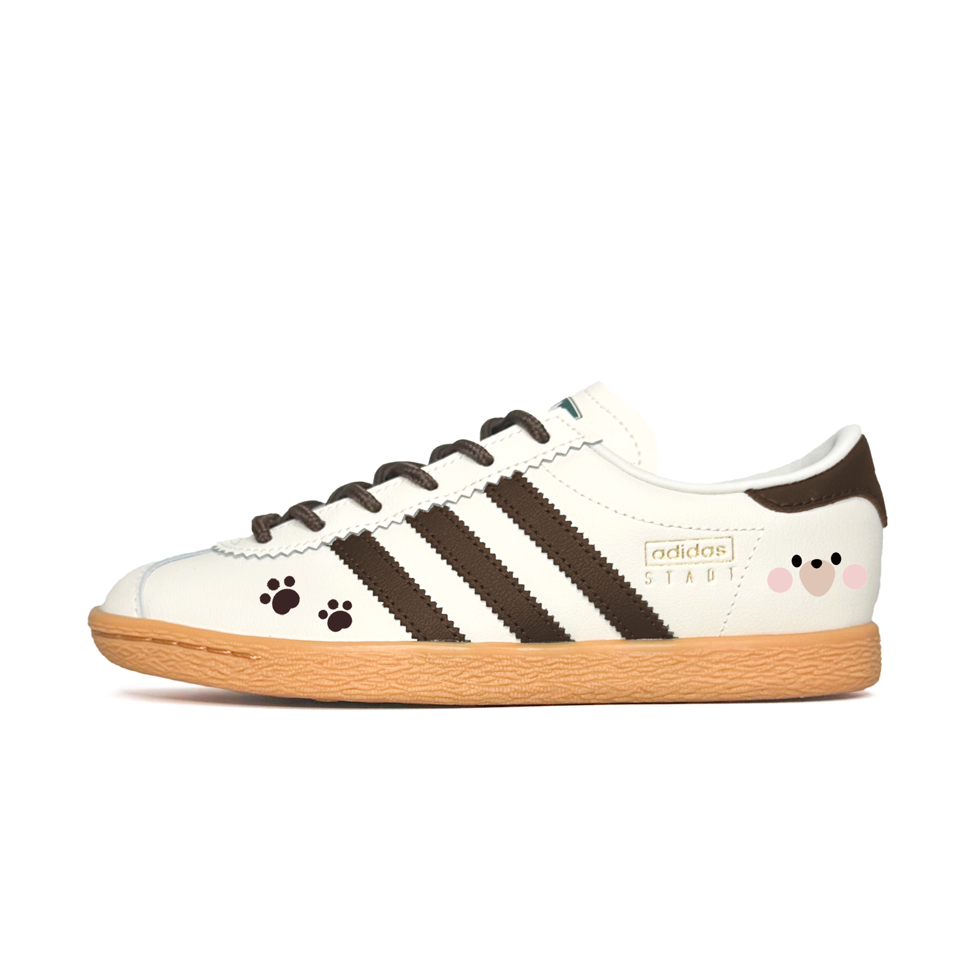 

Adidas Originals Stadt Bear Abrasion Resistant Low top German Army Trainers Unisex Brown