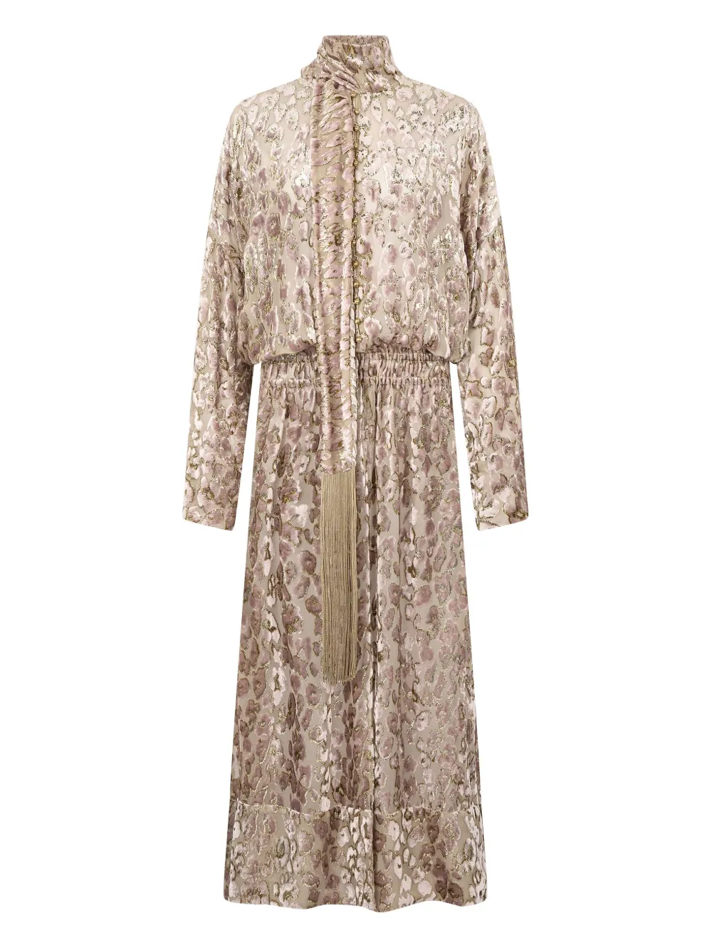 

Платье макси с анималистичным принтом Roberto Cavalli, розовый