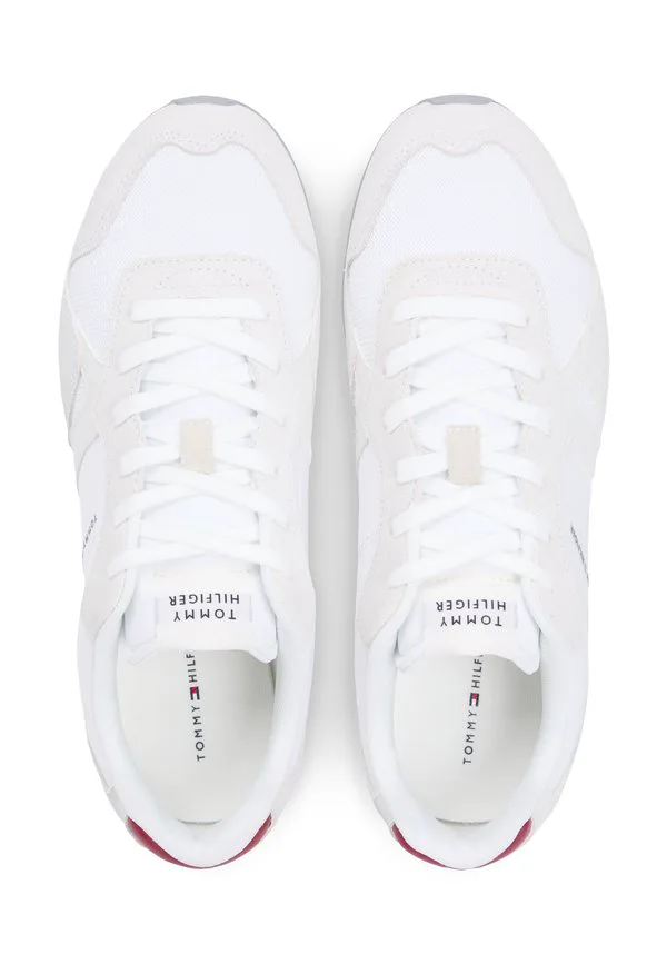 Кроссовки из рипстопа с комбинированной текстурой шипов Tommy Hilfiger, White — фото 4