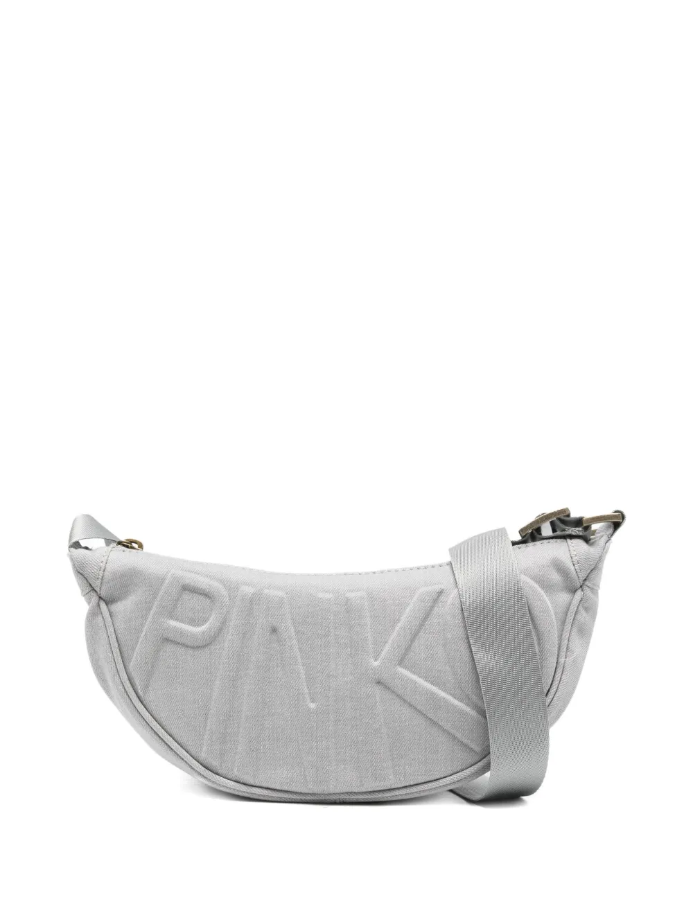 

Сумка на плечо с тисненным логотипом Pinko Kids, серый