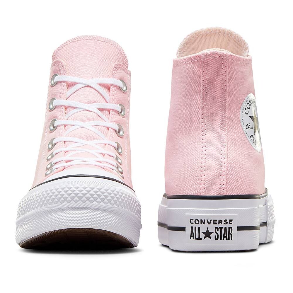 Женские высокие кеды на платформе Converse Chuck Taylor All Star Lift, цвет Black White — фото 4