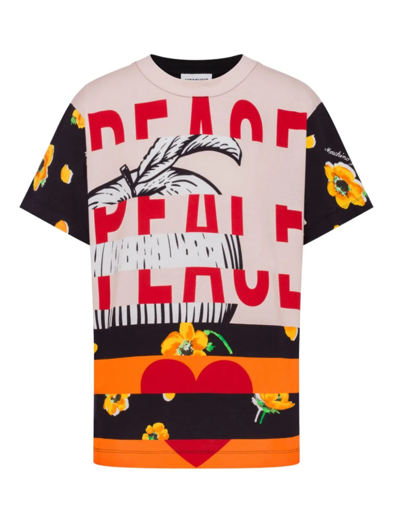 

MOSCHINO JEANS футболка с графичным принтом, черный