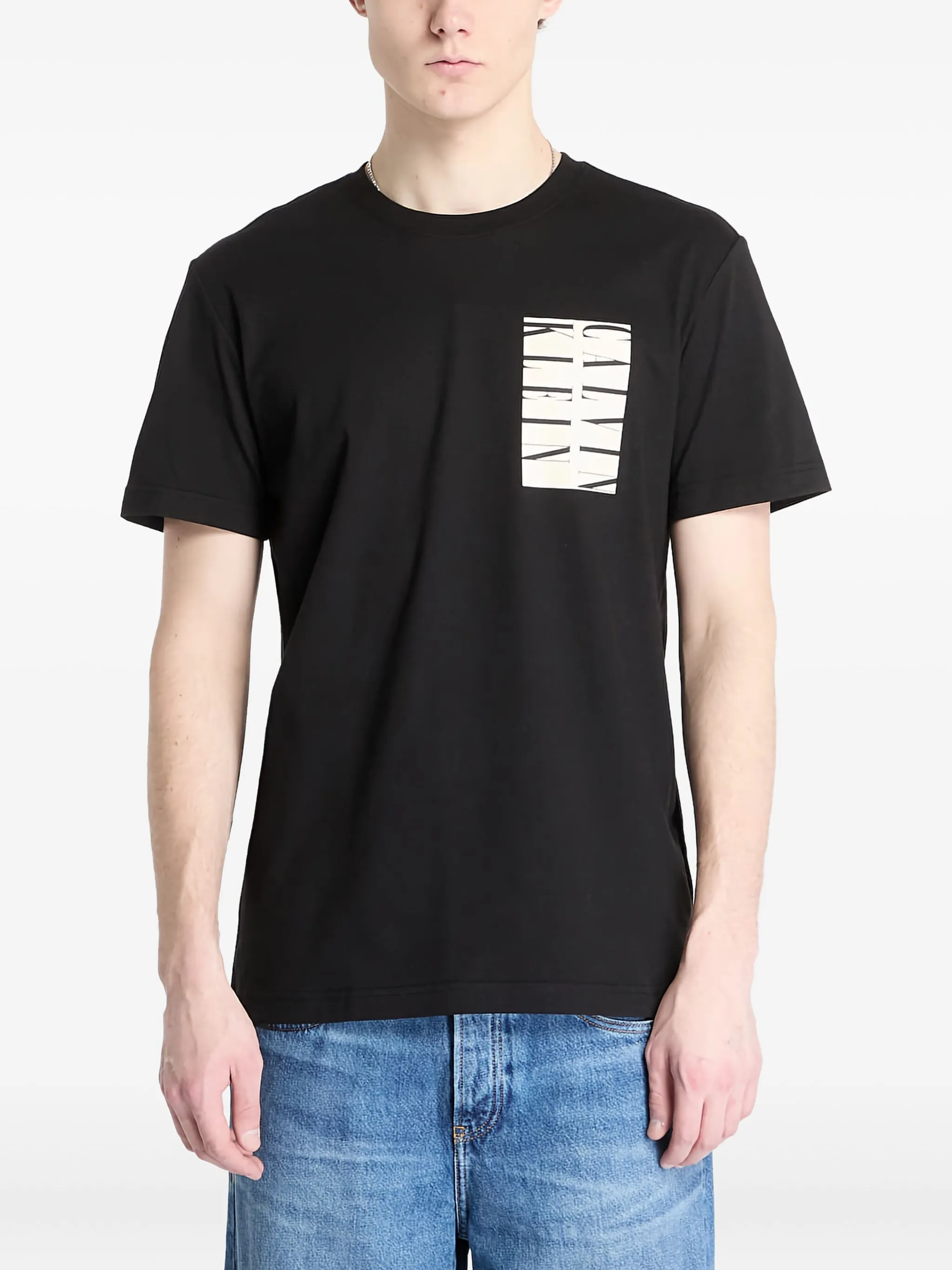 

Футболка с круглым вырезом Calvin Klein Jeans, черный