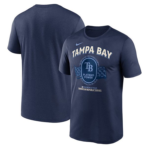 

Мужская футболка navy tampa bay rays dominican republic series legend Nike