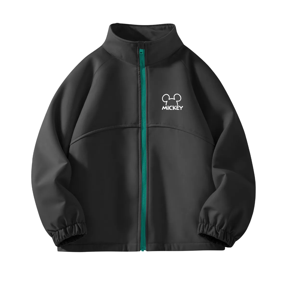 Детская софтшелл куртка с воротником стойкой Disney, Thick Board Line K Dark Gray