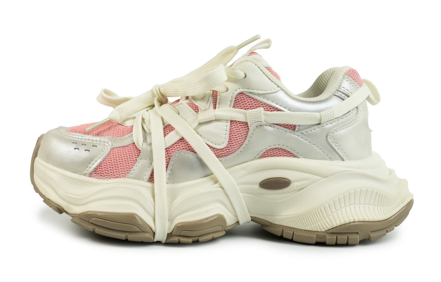 

Кроссовки Kappa Chunky Sneakers Women's Low-top White/pink/silver, розовый