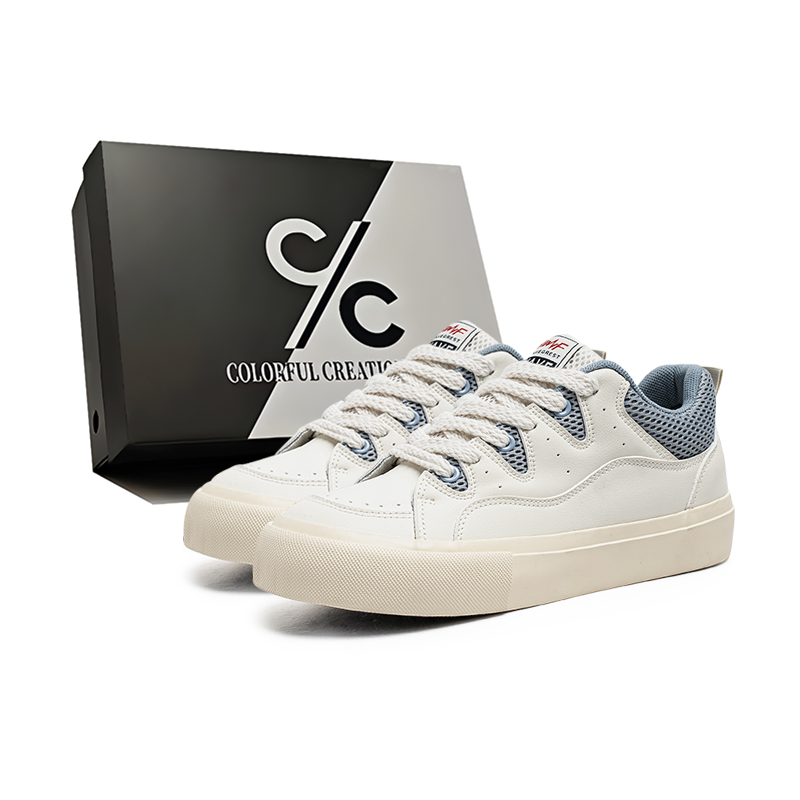 

Нескользящие, износостойкие, легкие, дышащие низкие мужские кроссовки для скейтбординга Colorful Creations, Camel