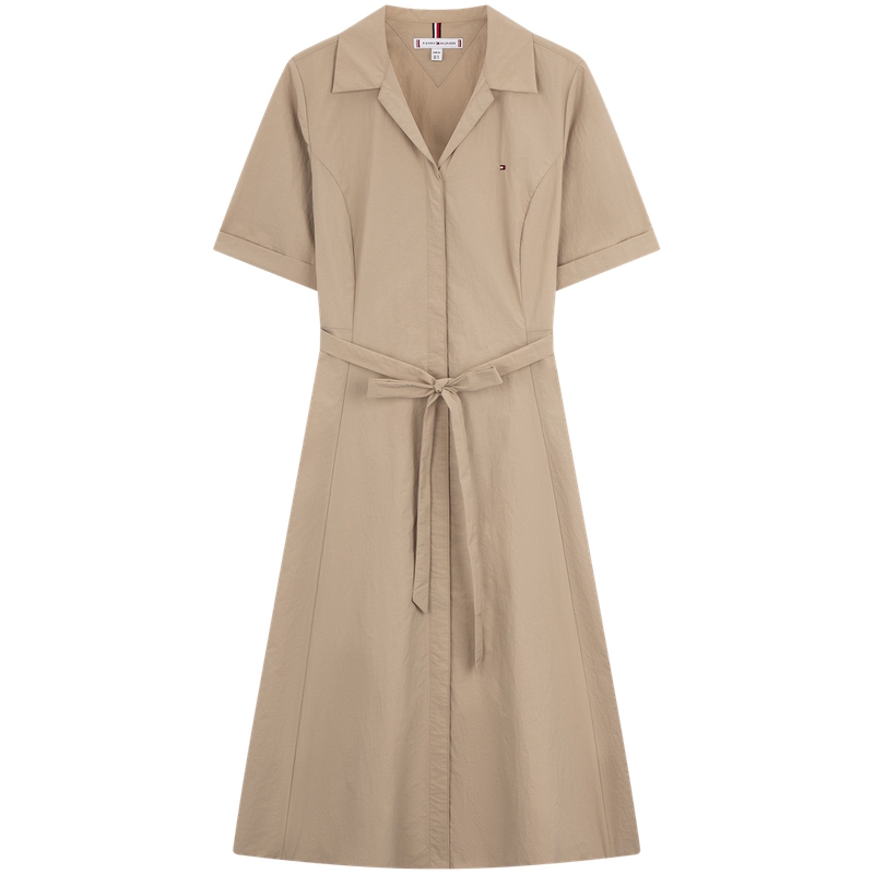 

Женское платье с коротким рукавом Tommy Hilfiger, хаки