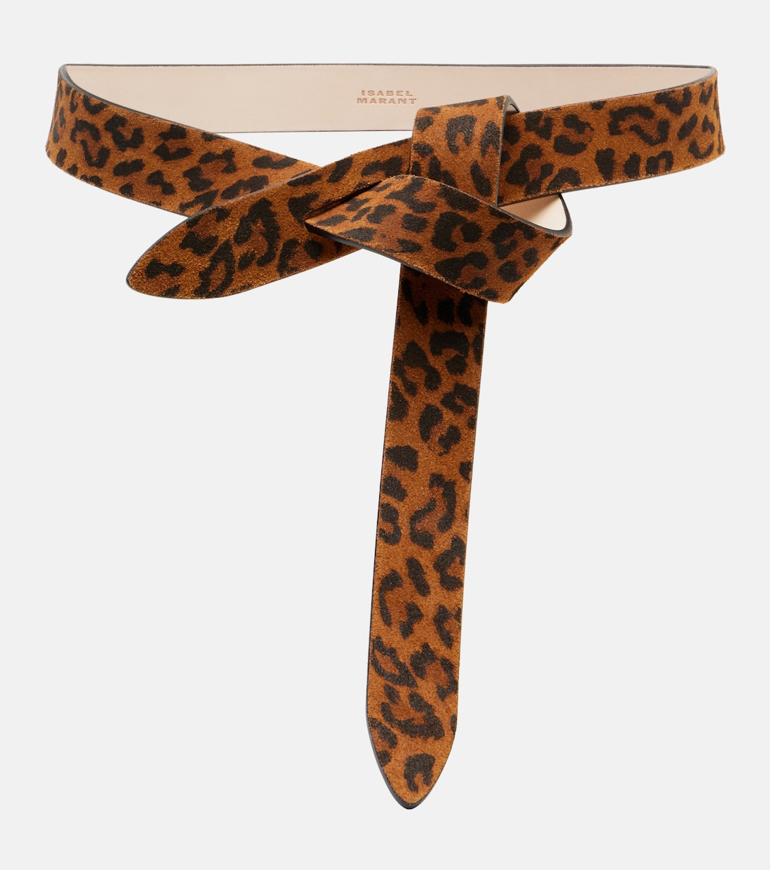 

Кожаный ремень из замши с леопардовым принтом Lecce Isabel Marant, Leopard