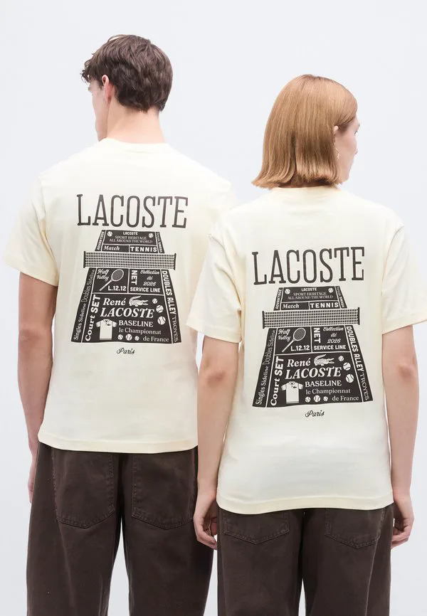 Футболка унисекс с принтом Lacoste, Poudre — фото 4