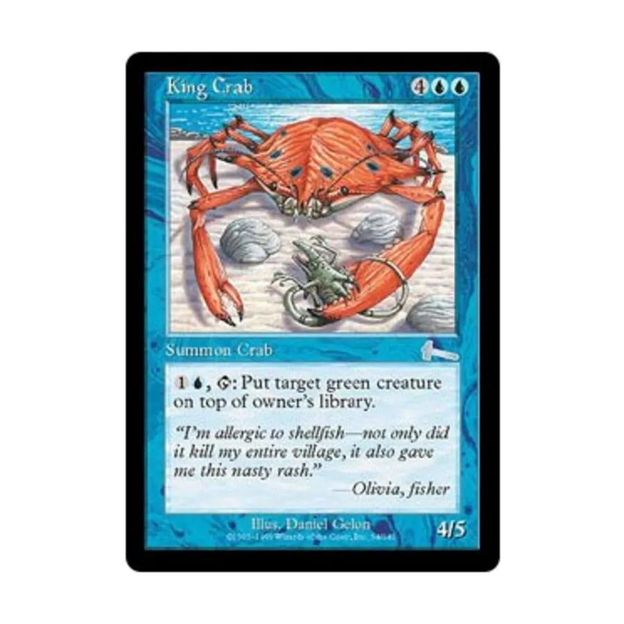 

CCG Королевский краб (U), MTG - Urza's Legacy