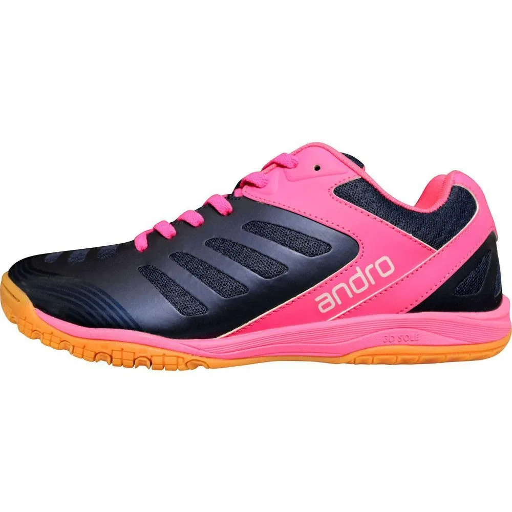 Унисекс кроссовки для настольного тенниса «Cross Step» от andro, Navy X Pink — фото 3