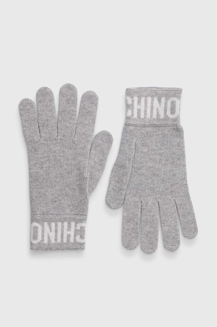 

Перчатки Moschino, серый